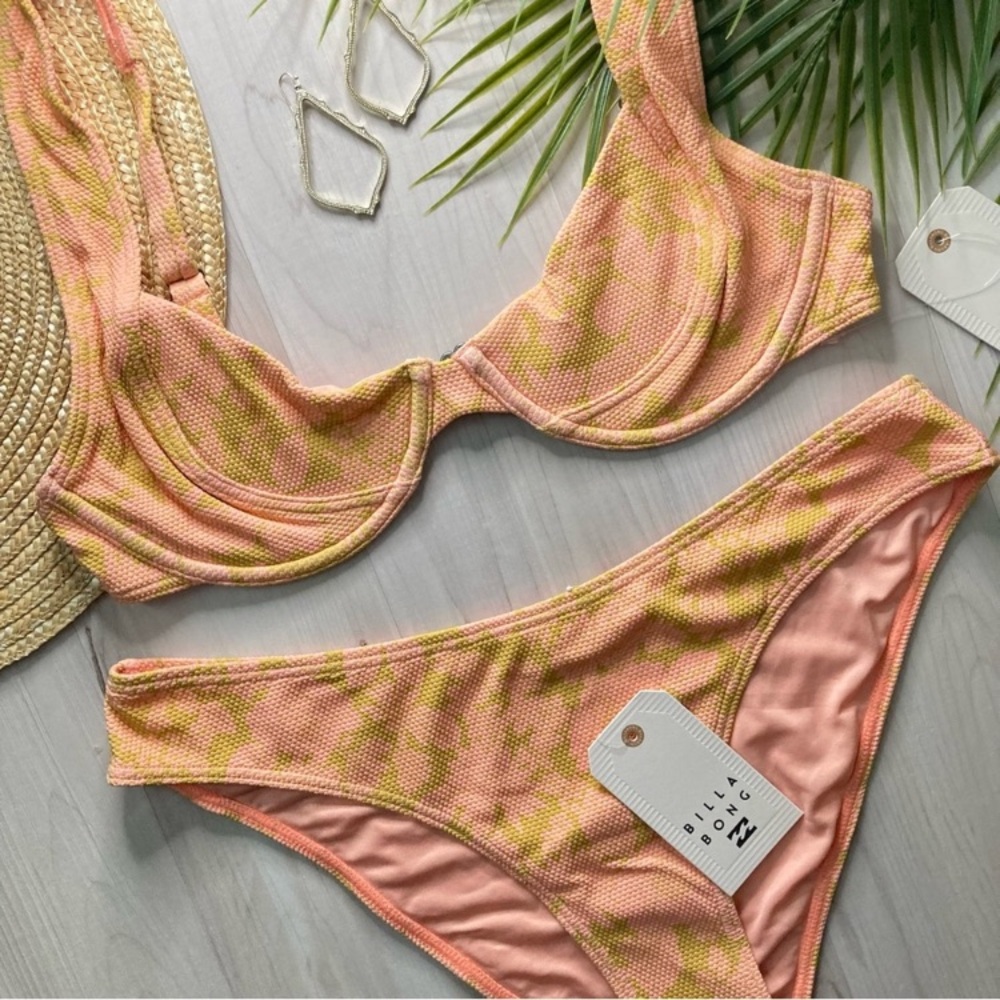 Billabong •• Floral Summer Sun Pink Chloe Underwire Bikini Top | Bondi Bottom - Picture 11 of 16